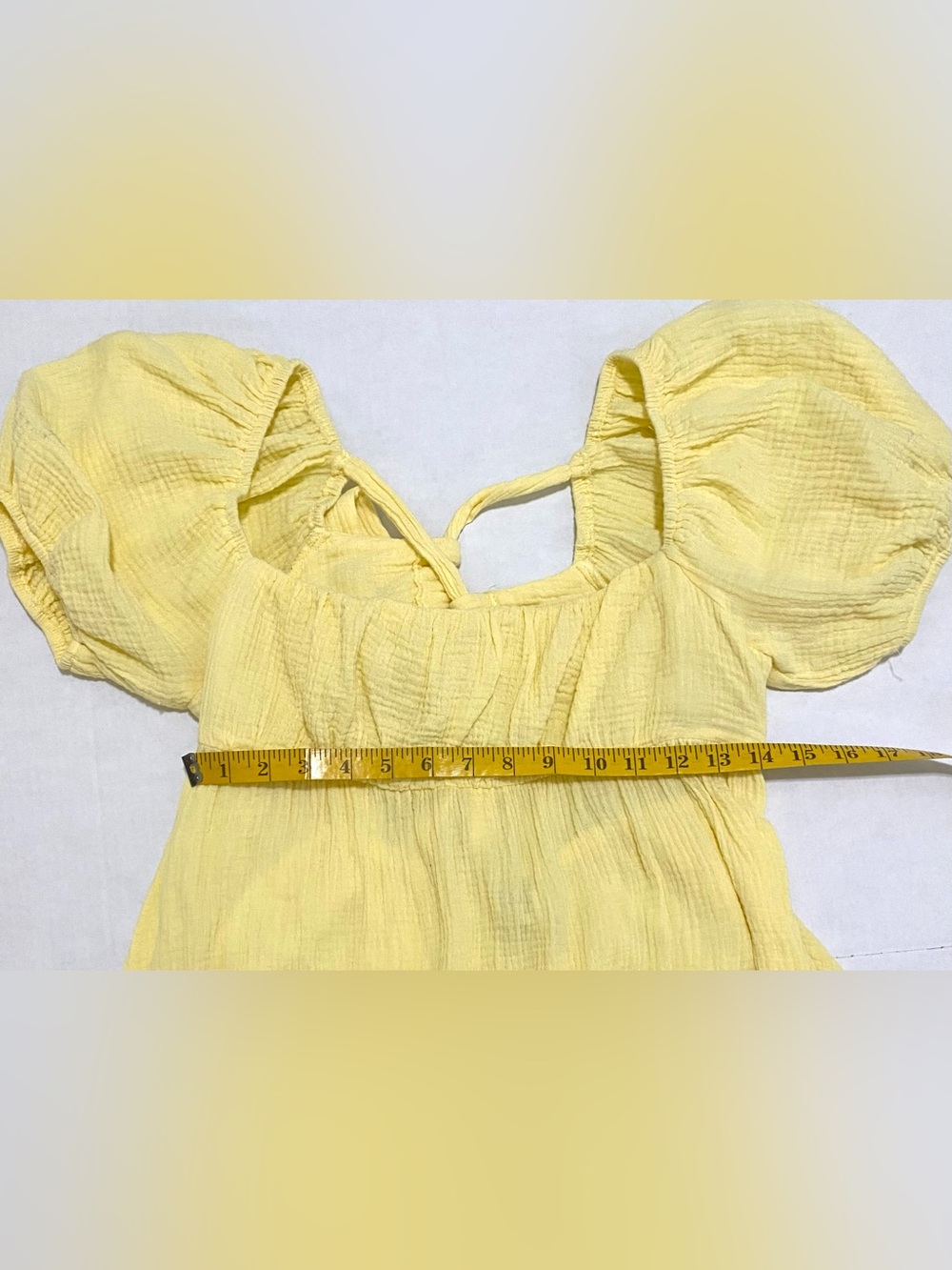 Princess Polly Womens 8 Yellow Let’s Dance Mini Dress Boho Summer Cotton Beach - Picture 11 of 16
